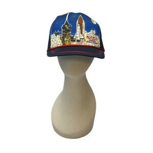 Vintage NASA KENNEDY SPACE CENTER Snap-back KandiTops Trucker Hat